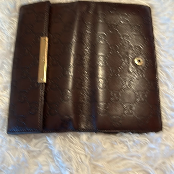 Gucci GG Guccissima Brown Lambskin Continental Bifold Wallet with Coin Section - Picture 14 of 14